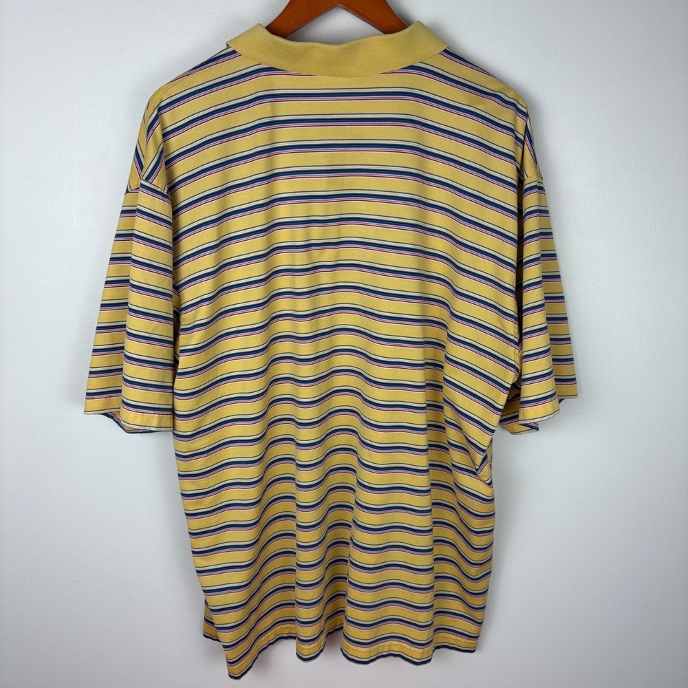 Vintage Nick Price Indianwood 1925 Striped Golf Polo Shirt XXL Menswear - Picture 5 of 5